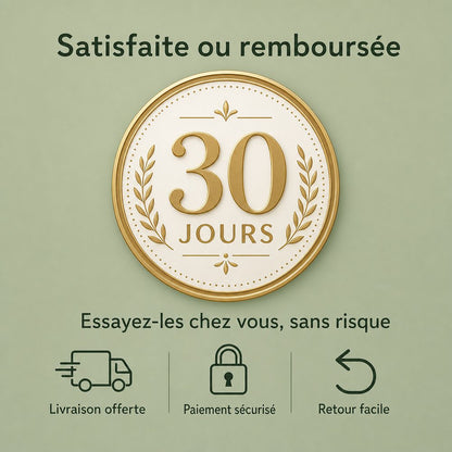 Sandale Balea : garantie 30 jours satisfaite ou remboursée, livraison offerte